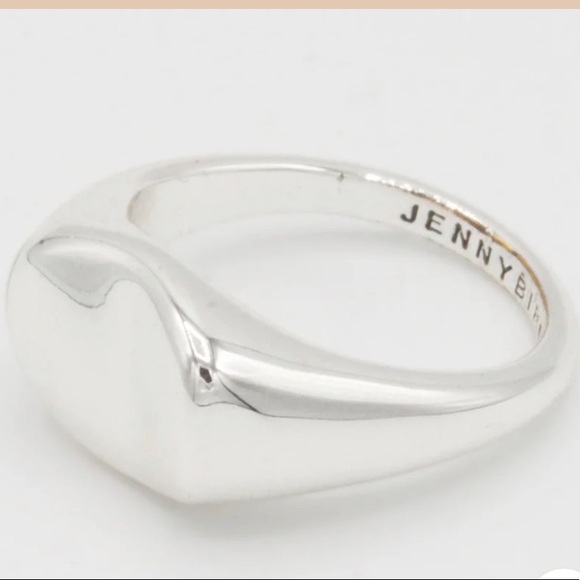 Jenny Bird Jewelry - Jenny Bird Dee Signet Ring High Polish Silver Finish Sz 3